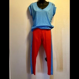 Reebok T-shirt and legging pants set.